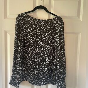 Long sleeve blouse with star pattern